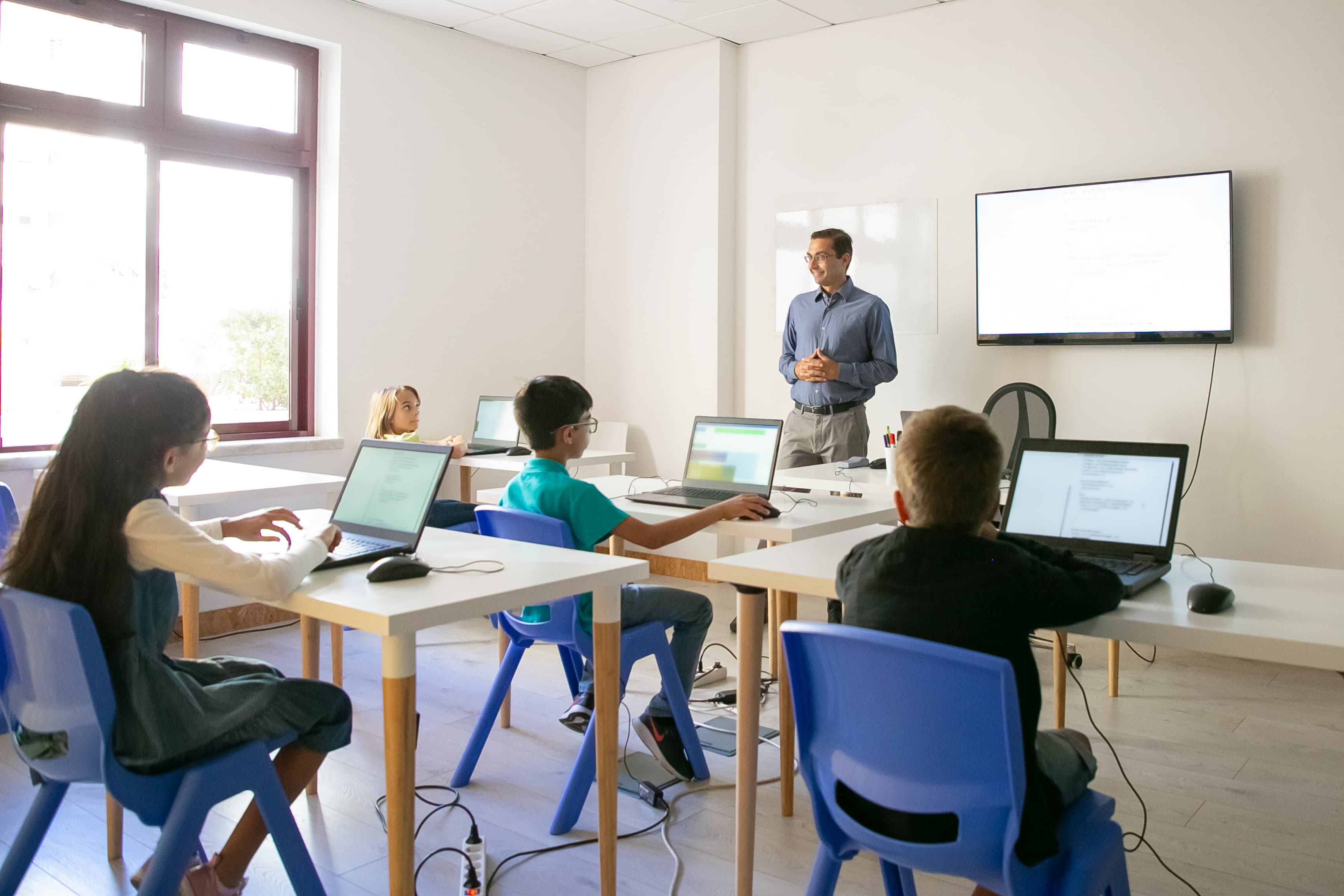A class in session